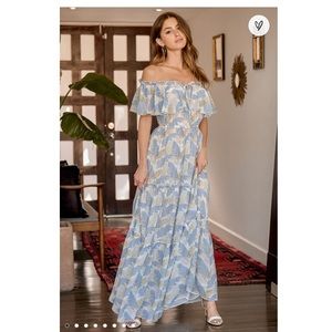 Off-the-Shoulder Maxi Dress